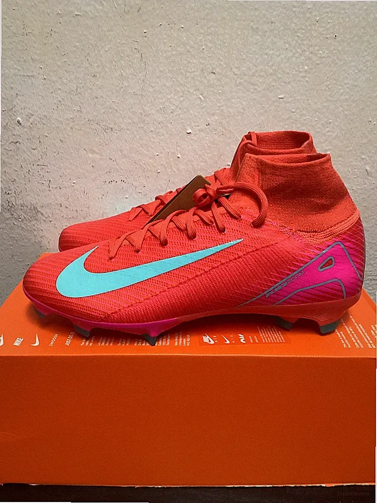 NIKE ZOOM MERCURIAL SUPERFLY 10 PRO FG EMBER GLOW SOCCER CLEATS SZ 10 HF9433-800
