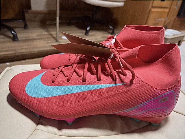 Nike Zoom Mercurial Superfly 10 Pro FG Soccer Cleats Pink Blue HF9433-600 sz 13