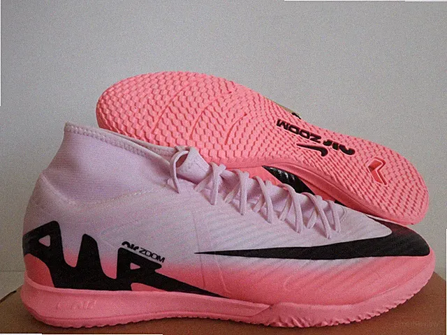 Nike Zoom Mercurial Superfly 9 Academy Ic Indoor soccer Pink Sz 11 [DJ5627-601]