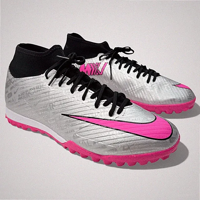 Nike Zoom Mercurial Superfly 9 Academy TF Silver Pink Men's 10.5 NEW FB8398-060
