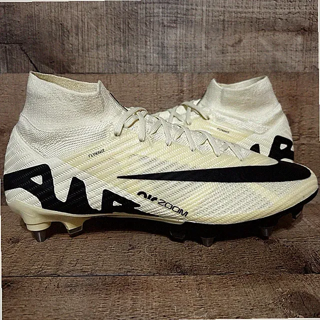 Nike Zoom Mercurial Superfly 9 Elite Lemonade SG-P Mens Size 10 Soccer Cleats