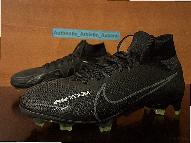 Nike Zoom Mercurial Superfly 9 Pro FG Black Volt Cleats Men's Size 7 DJ5598-001