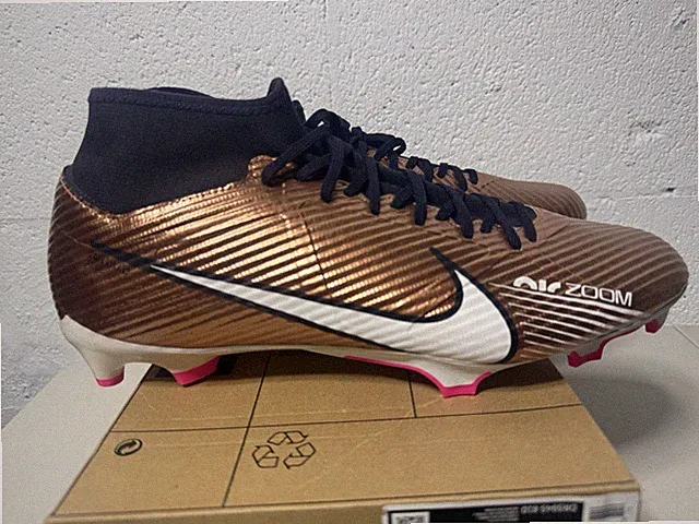 Nike Zoom Mercurial Superfly 9 Pro Q FG Metallic Copper Sz 13 DR5945 810 Soccer