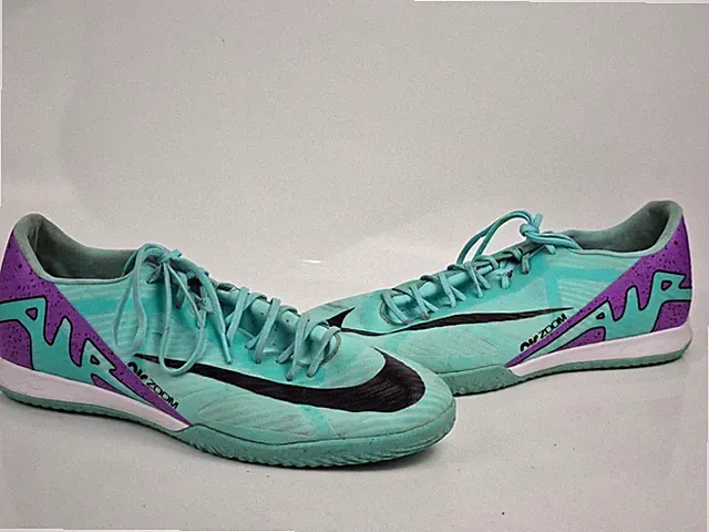 Nike Zoom Mercurial Vapor 15 Academy TF Turquoise / Purple Soccer Cleats Size 12