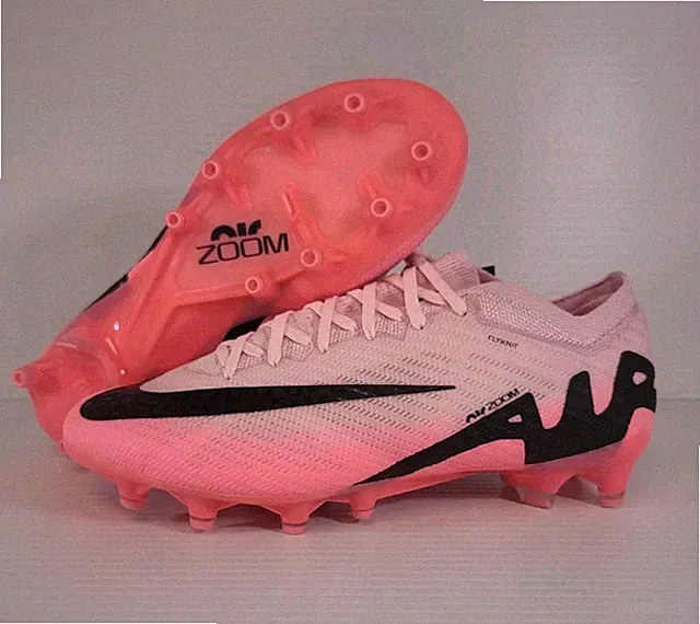 NIKE Zoom Mercurial Vapor 15 Elite AG-Pro Soccer Cleats Mens 5 Womens 6.5 Pink