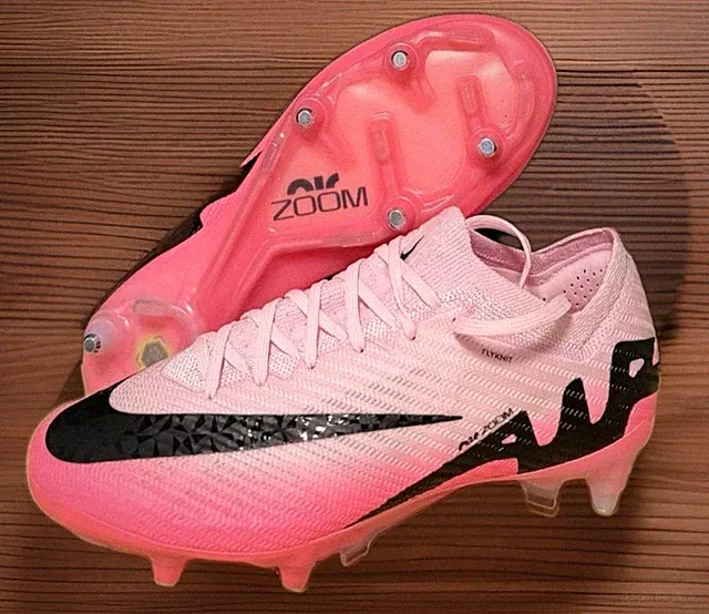 Nike Zoom Mercurial Vapor 15 Elite SG ACG Pink FLYKNIT Soccer Cleats Men Sz 6.5
