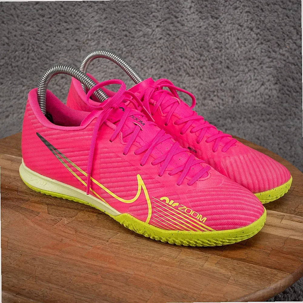 Nike Zoom Mercurial Vapor 15 IC Mens Size 7 Pink Good Indoor Soccer Cleats