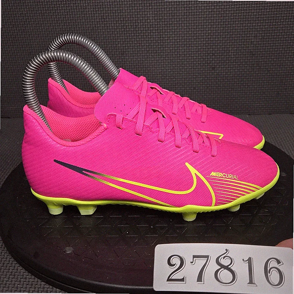 Nike Zoom Mercurial Vapor 15 Soccer Cleats Boys Sz 2 Pink Athletic Trainers