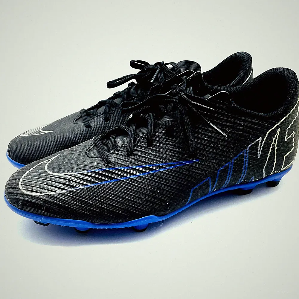 Nike Zoom Mercurial Vapor 15 Turf Soccer Cleats Mens Size 11 Black Blue Lace Up