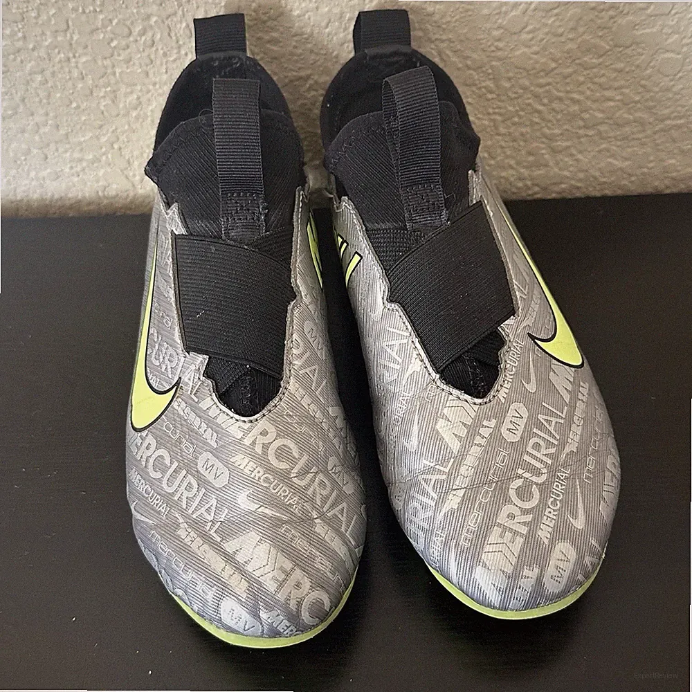 Nike Zoom Mercurial Vapor 15 Turf Soccer Cleats Neon Green FJ2039-060 Youth 2