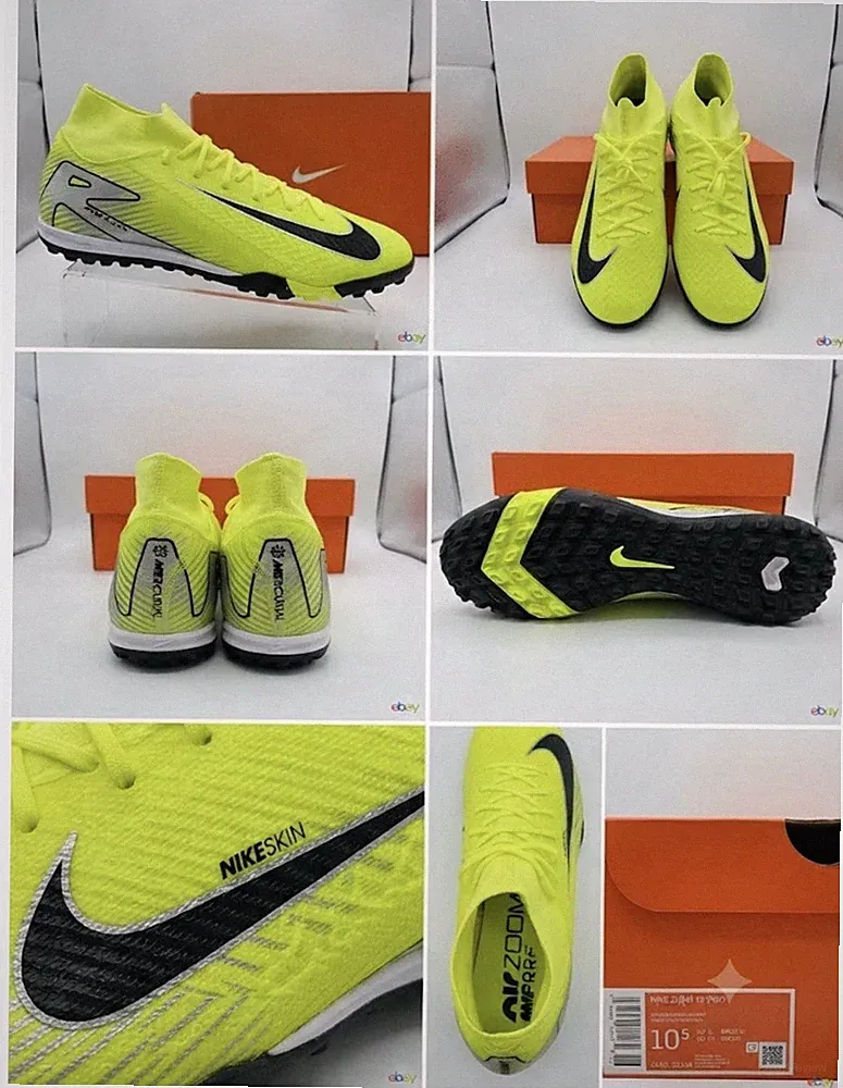 Nike Zoom Mercurial Vapor 16 Pro FG Soccer Cleats Yellow/Black Men’s 10.5 Men