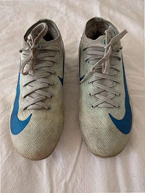 Nike Zoom Mercurial Vapor 16 Pro FG Soccer Cleats Youth Size 1.5Y Blue Grey