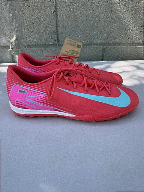Nike Zoom Soccer Turf Shoes Mens Size 11.5 Ember Glow Red-Green FQ8449-800