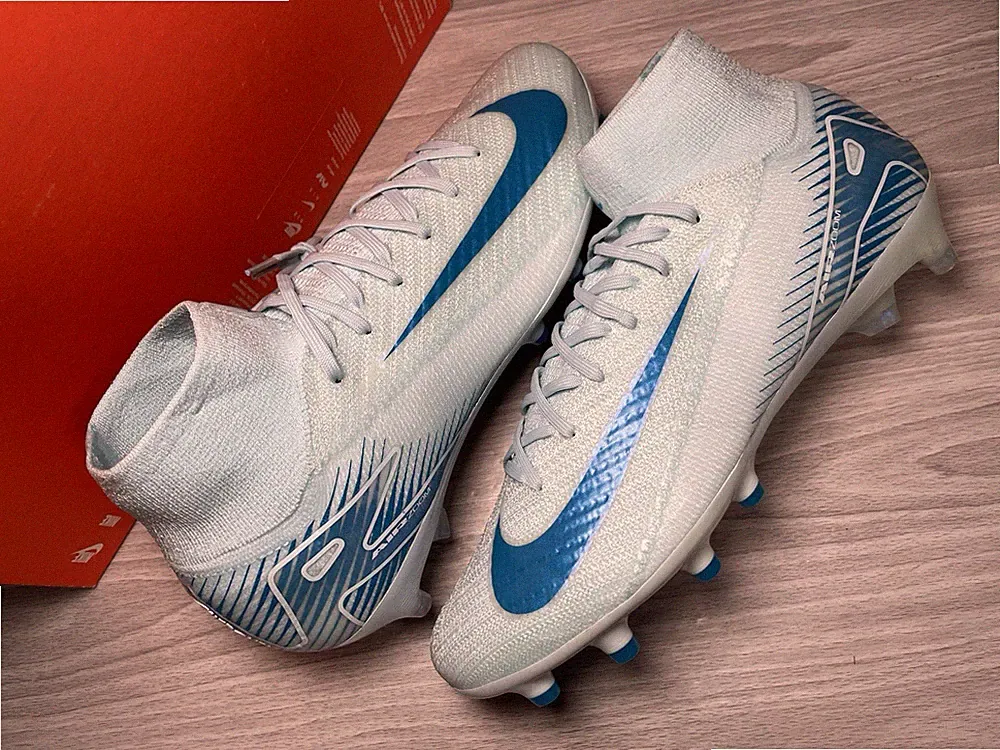 Nike Zoom Superfly 10 Elite AG-Pro Glacier Blue Mens Soccer Cleats HF7876-400