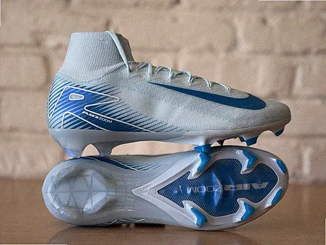 Nike Zoom Superfly 10 Elite FG Soccer Cleats Glacier Blue FQ1454-400 Men Size 11