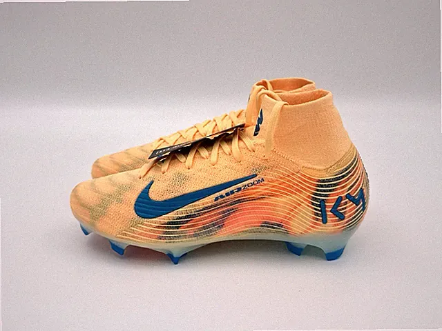 Nike Zoom Superfly 10 Elite KM FG Men's Size 5.5 Orange Soccer Cleats FQ8692-801