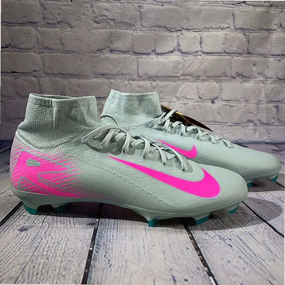 Nike Zoom Superfly 10 Pro FG Soccer Cleats Ocean Cube HF9433-301 Mens Sz 10
