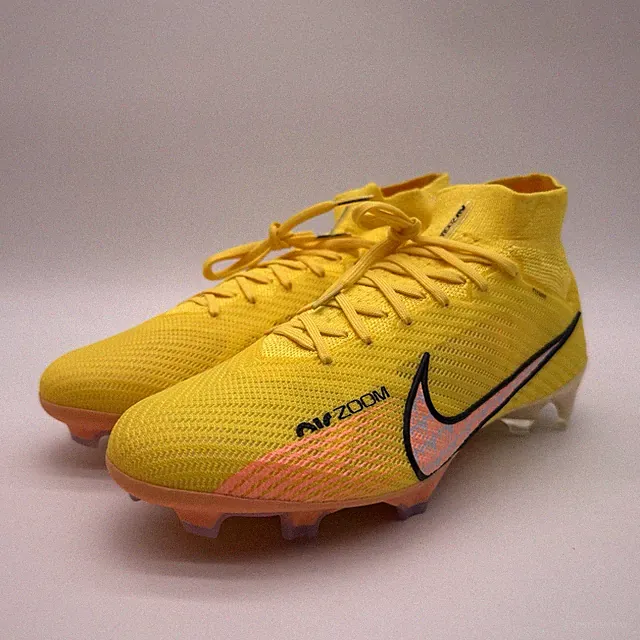 Nike Zoom Superfly 9 Elite FG Cleats Yellow Strike Mens Size 9 DJ4977-781