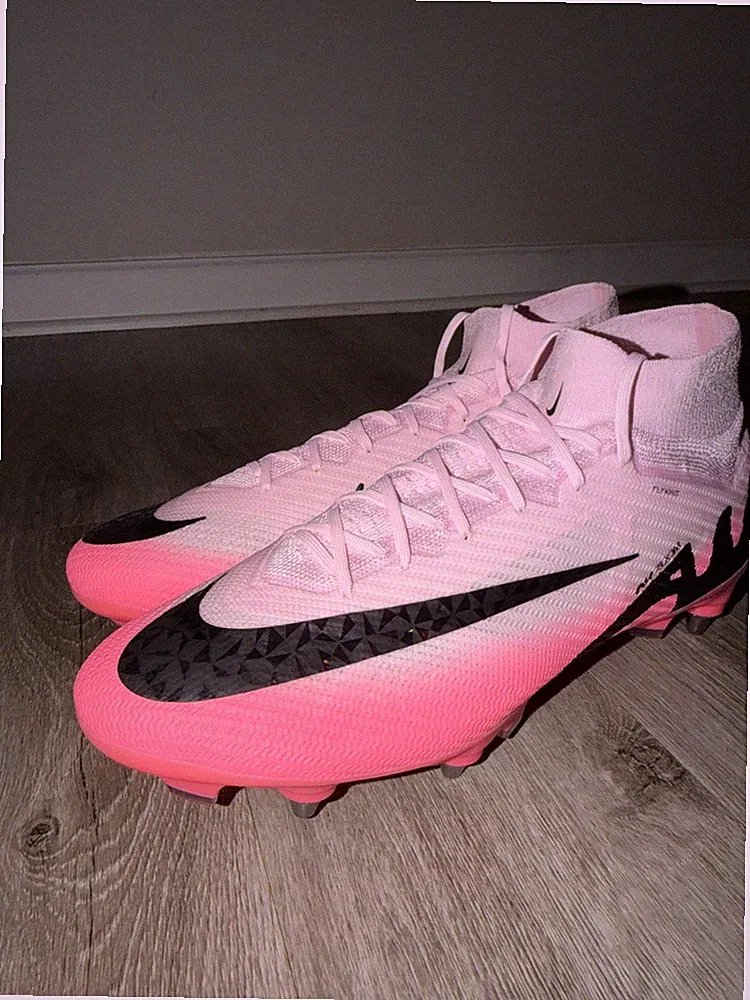 Nike Zoom Superfly 9 Elite SG-Pro Pink Soccer Cleats FD0250-601 Men Sz 12.5