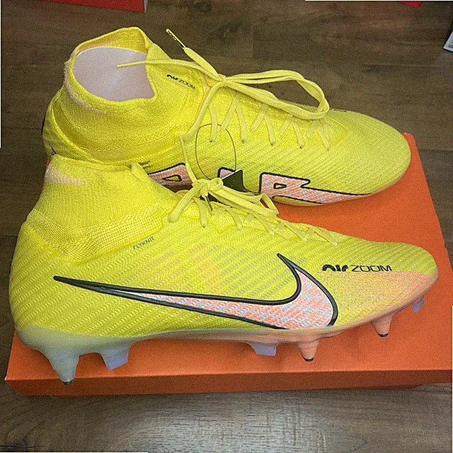 Nike Zoom Superfly 9 Elite SG Soccer Cleat Yellow Bosnia DJ5166-781 Mens Size 13