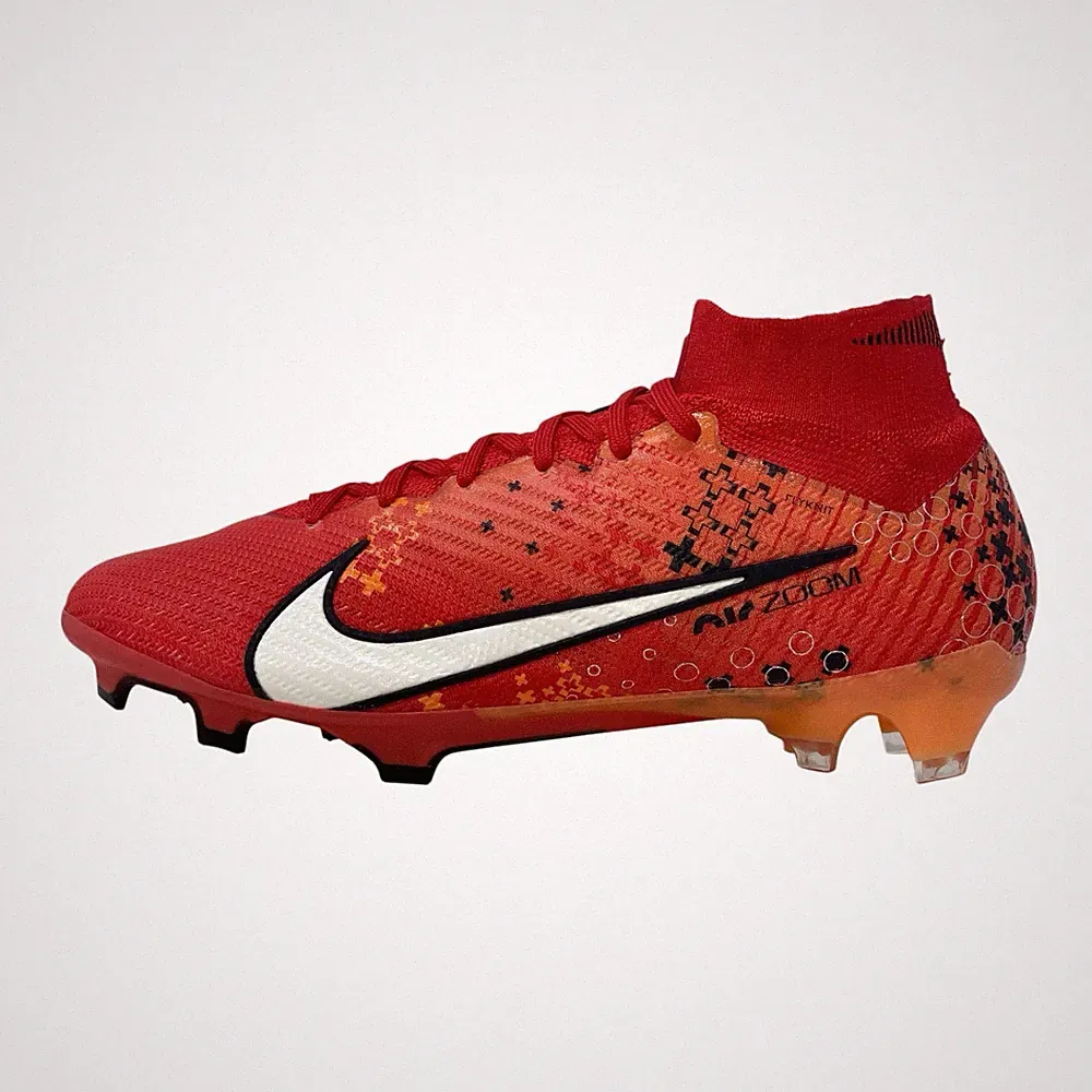 Nike Zoom Superfly 9 MDS Elite FG Red Soccer Cleats, Size 7.5 / 9W FD1157-600