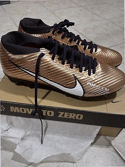 Nike Zoom Superfly 9 Metallic Copper Cleats US Size 9M Soccer