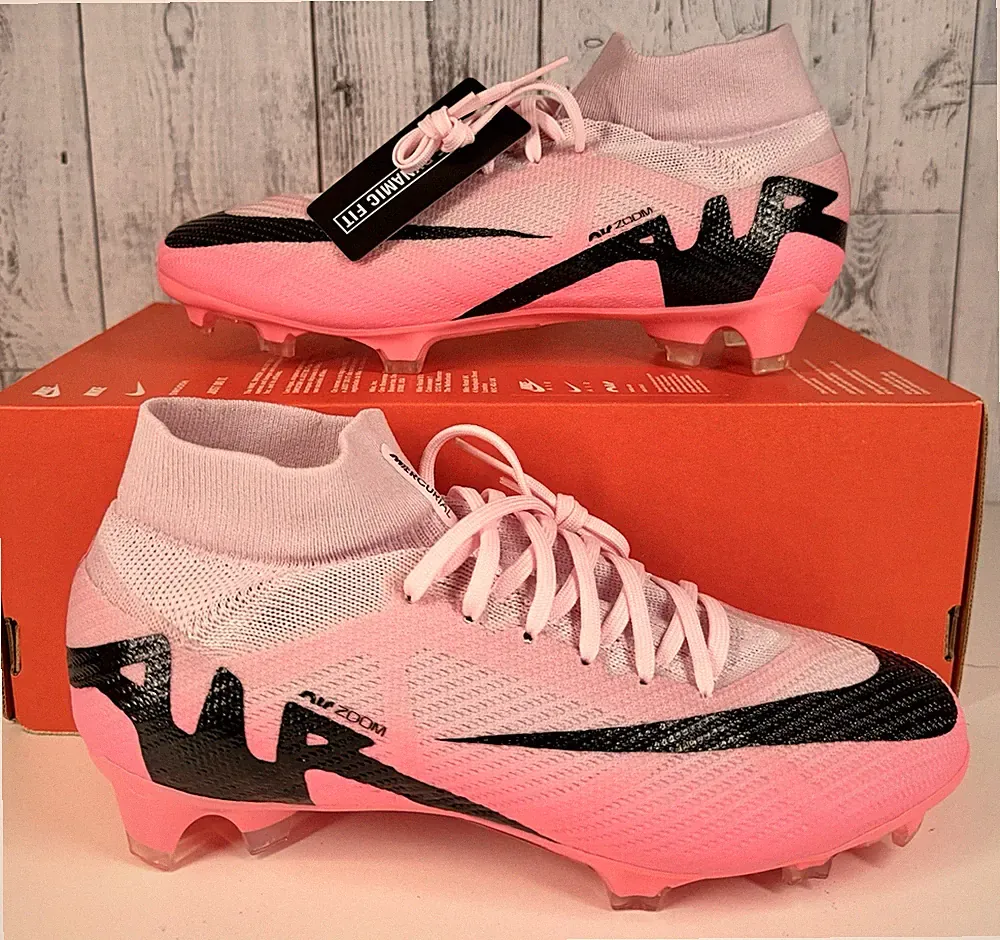 Nike Zoom Superfly 9 Pro FG Pink Soccer Cleats Mens Size 7.5 DJ5598-601