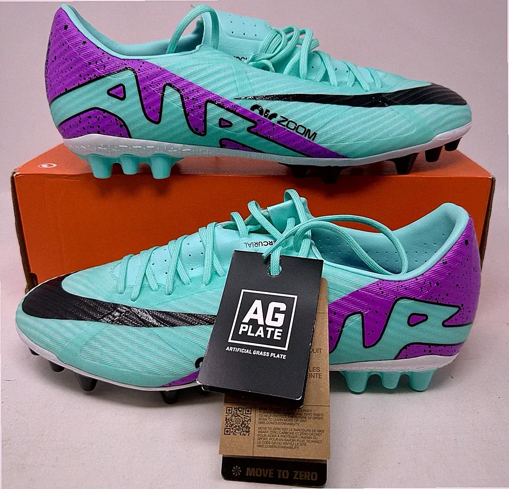 Nike Zoom Vapor 15 Academy AG Fuschia Soccer Cleats DJ5630-300 Men Size 11.5