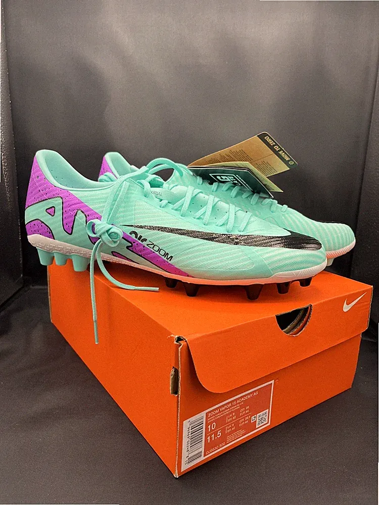Nike Zoom Vapor 15 Academy FG Size 10 Mens Soccer Cleats Turquoise DJ5631-300