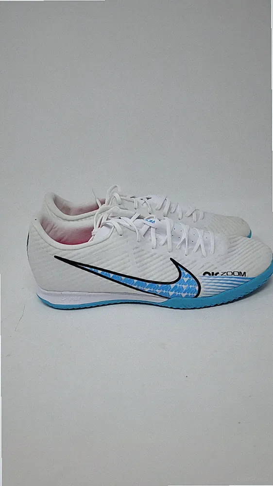 NIKE ZOOM VAPOR 15 ACADEMY IC "INDOOR SOCCER CLEATS" WHITE Men 9.5 Women 11 B13