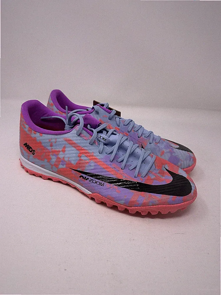 Nike Zoom Vapor 15 Academy TF Blue Pink Soccer Cleats DV2426-405 Men's Size 9.5