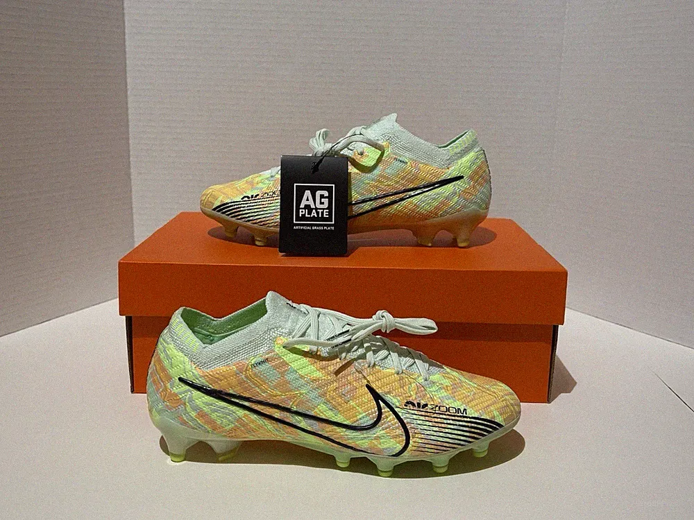 Nike Zoom Vapor 15 Elite AG PRO Soccer Cleats Football Boots DJ5167-344 Size 6