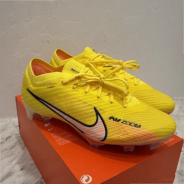 Nike Zoom Vapor 15 Elite FG Yellow Strike Soccer Cleats Sz 7.5 Men's DJ4978-781