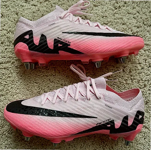 Nike Zoom Vapor 15 Elite SG-PRO Cleats Pink Foam Black (6) FD0243-601