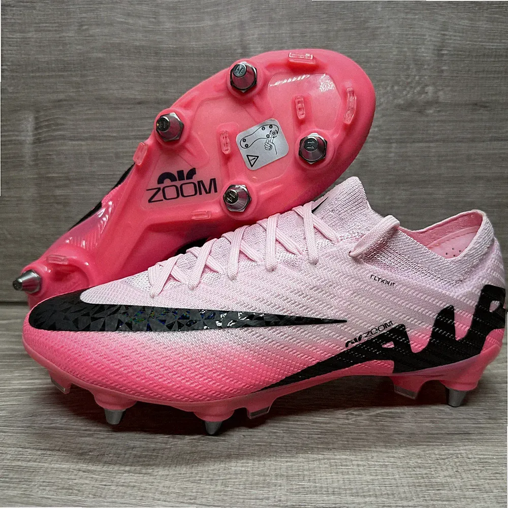 Nike Zoom Vapor 15 Elite SG Pro Pink Soccer Cleats Shoes Mens Size 6 FD0243-601