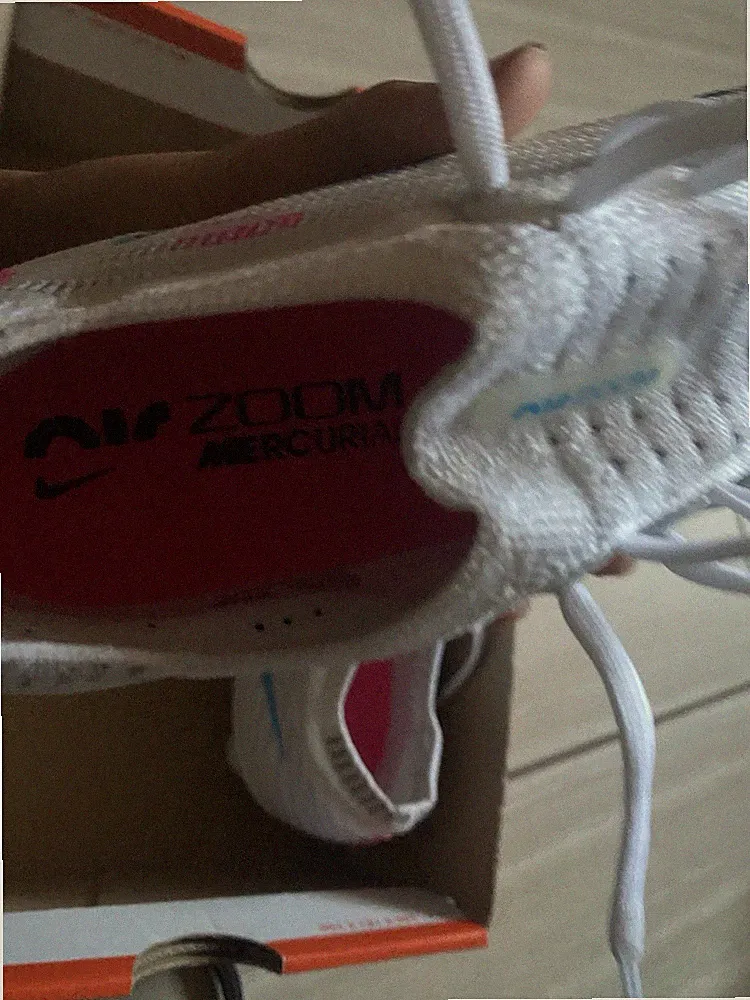Nike Zoom Vapor 15 Elite SG-Pro Women's Soccer Cleats White/Pink US Size 8.5