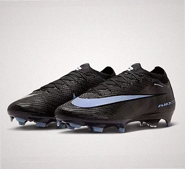 Nike Zoom Vapor 16 Elite FG Black Ice Blue Soccer Cleats Men's FQ1457-001 Sz 6.5