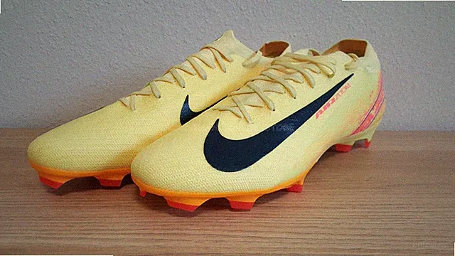 Nike Zoom Vapor 16 Pro KM FG Mbappe Yellow Soccer Cleats FQ8689-800 Men's 12.5