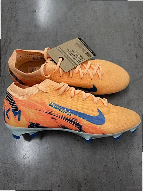 Nike Zoom Vapor 16 Pro Melon Mbappe Orange Soccer Cleats FQ8689-801 Men’s Size 6