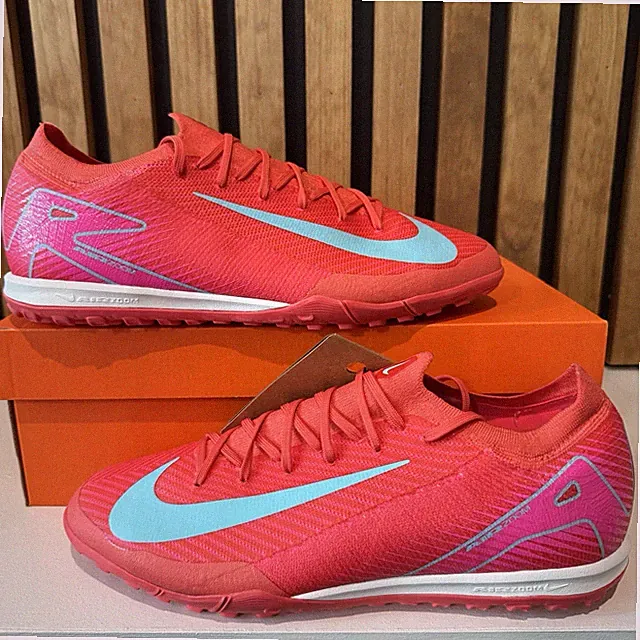 Nike Zoom Vapor 16 Pro Turf Soccer Ember Glow Pink Red FQ8687-800 Mens Size 10.5