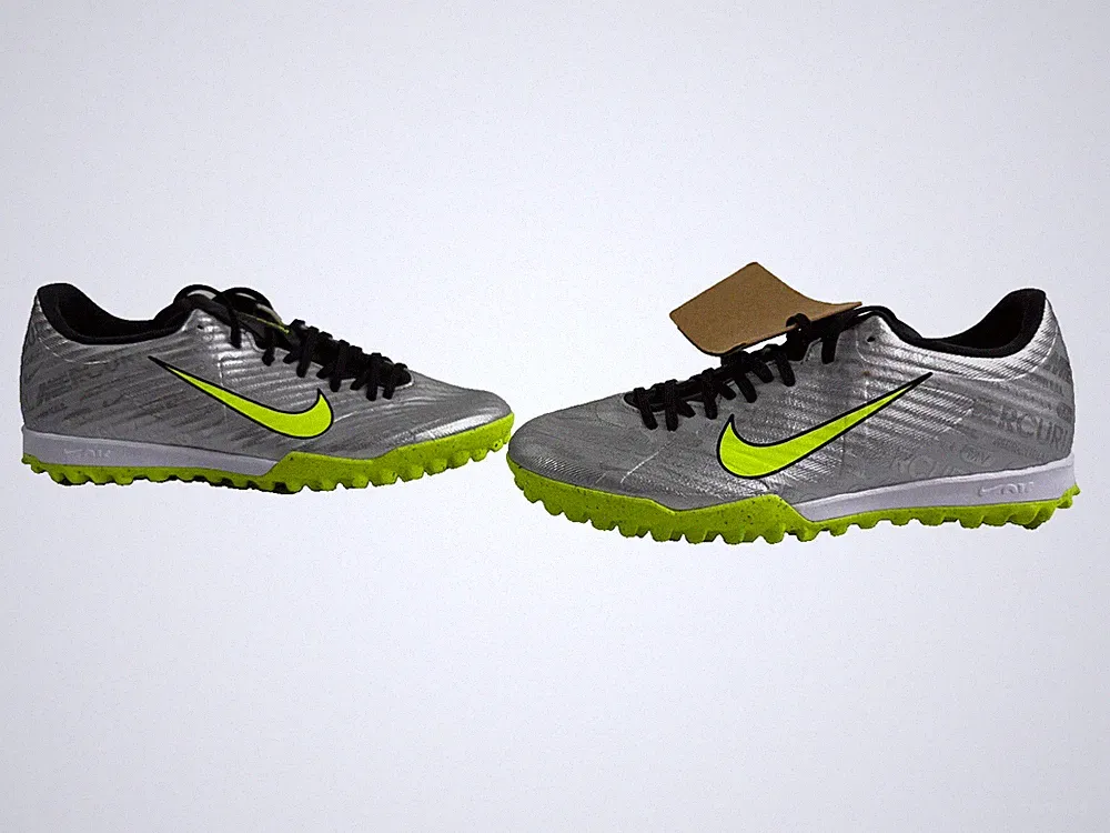 Nike Zoom Vapor XV Academy XXV Turf Soccer Cleats Silver Mens Sz 5.5 FB8396-060