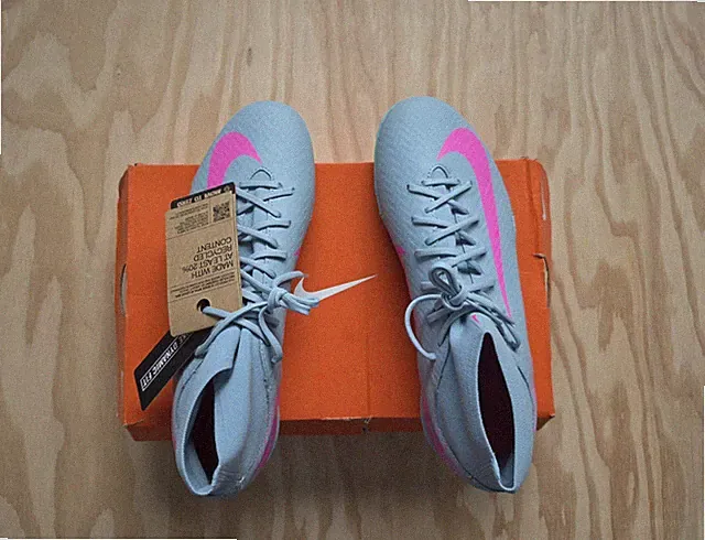 Nike Zoon Superfly 10 Academy Turf Shoes New w/Tags Ocean Cube/Pink Blast Sz 10