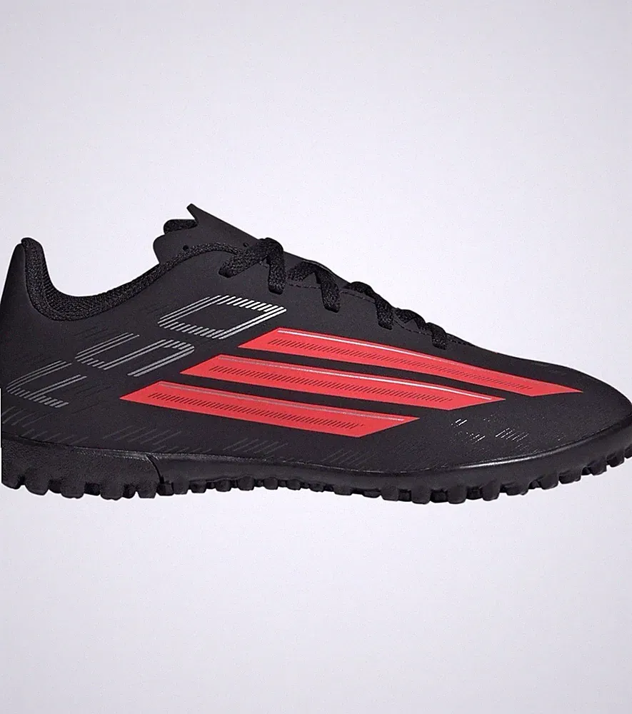 NWOB adidas Kids' F50 Club Turf Soccer Cleats US 2.5 Youth Black/ Red