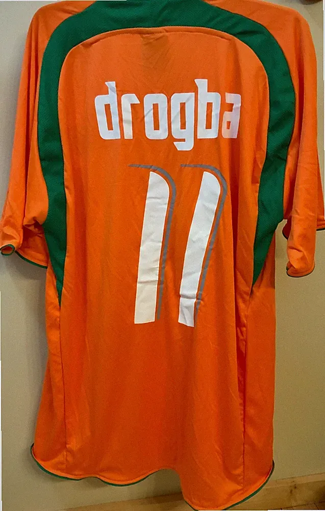 NWT- 2014/15 Ivory Coast Home Jersey #11 DROGBA World Cup Cote D’ivoire O/S