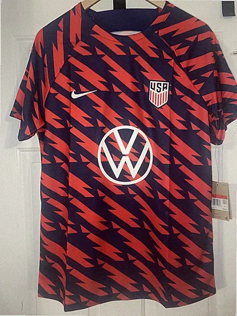 NWT 2023-24 Nike Men’s USMNT Pre Match Soccer Jersey US United States USA Large