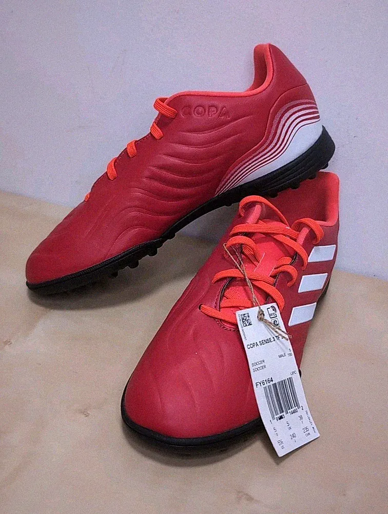 NWT Adidas Copa Sense.3 Turf Red Soccer Futsal Cleats US 5.5