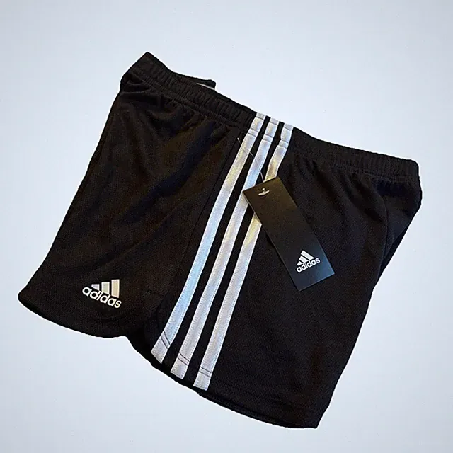 NWT ADIDAS DriFit Performance Short Girl’s MEDIUM 10-12 Black Mesh Athletic