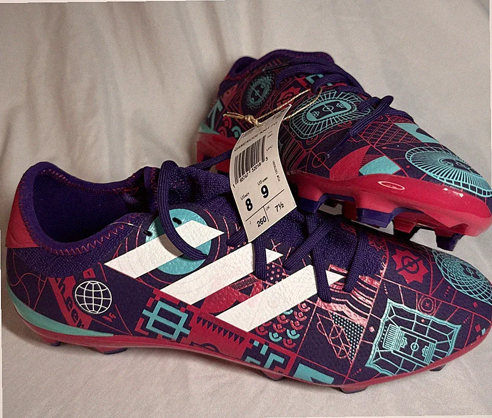 NWT Adidas Gamemode Knit Firm Ground Soccer Cleats Men Size 8 Women Size 9 Shoes