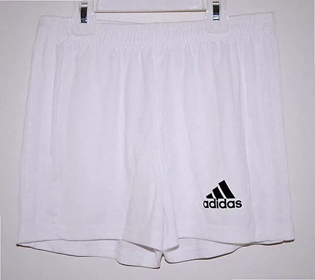 NWT Adidas Girls Solid White Squad 21 Soccer Shorts sz L