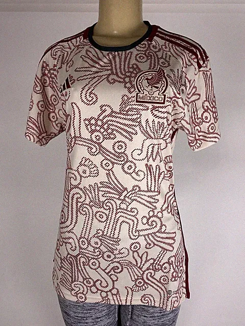 NWT Adidas Mexico Away 2022 Futbol Jersey Women Size L Slim HD9314